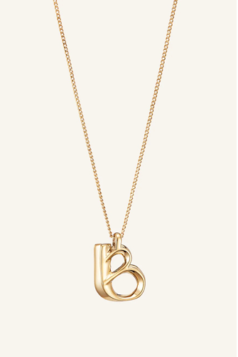 Monogram Initial Necklace GOLD