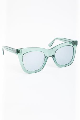 Kaia Julep Crystal Mirror Sunglasses GREEN