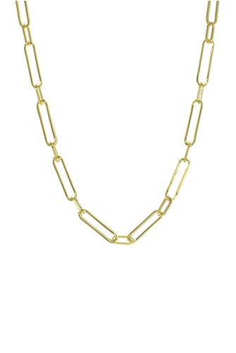 Gold Linear Link Necklace GOLD