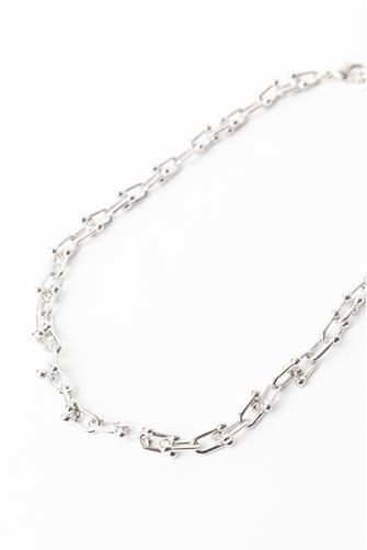 Silver Link Choker Necklace SILVER