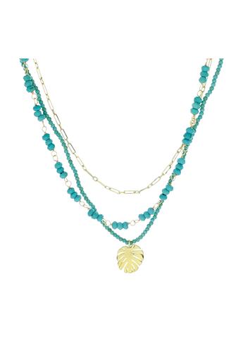 Turquoise Row Necklace TURQ
