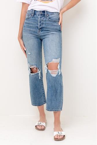 Cassie Cropped in Blossom Distressed BLOSSOM DISTRESSED