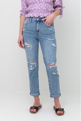 Presley High Rise Relaxed Roller - Wink Distressed WINK DISTRESSED