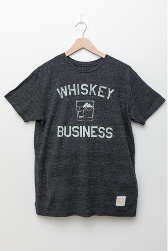 Whiskey Business Tee CHARCOAL
