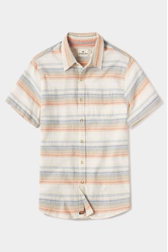 Freshwater Short Sleeve Button Up Shirt CANYON STRIPE