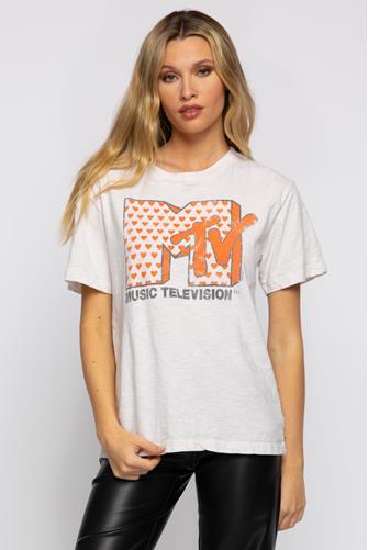 MTV Hearts T-Shirt CREAM