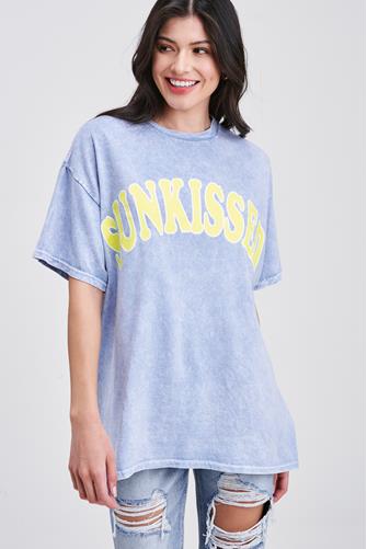 Sunkissed Graphic Screen Tee Blue