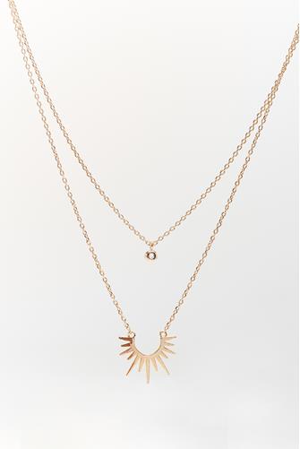 Here Comes The Sun Necklace Gold