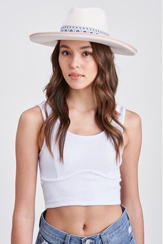 On The Trail Fedora Hat Ivory