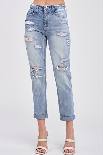 All About It Dad Jeans Light Denim