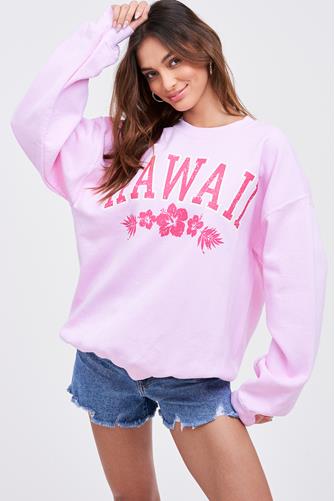 Hawaii Sweatshirt Pink