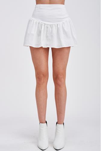 Felicity Ruffle Skirt White