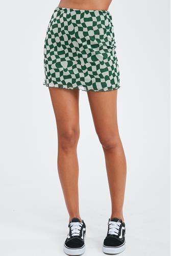 Dee Litefull Mini Skirt Green