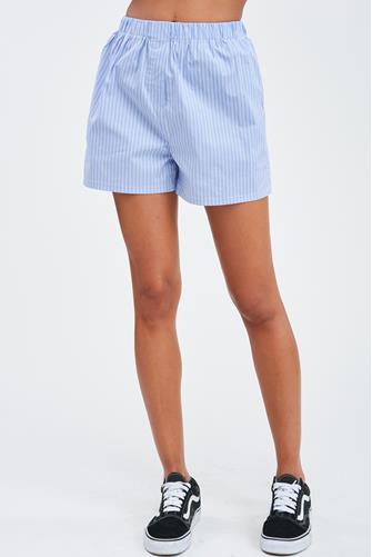Athena Striped Shorts Light Blue
