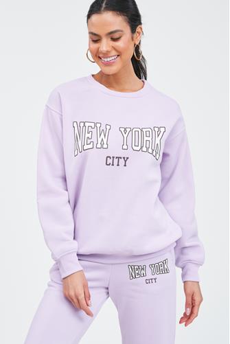 NYC Sweatshirt Pink