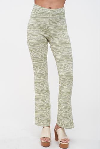 Woodsy Babe Flare Pants Light Green