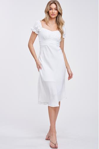 Olivia Midi Dress White