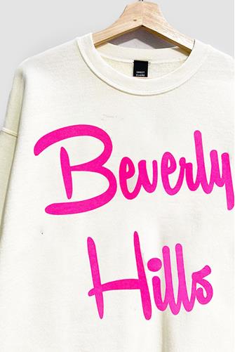 Beverly Hills Sweatshirt White