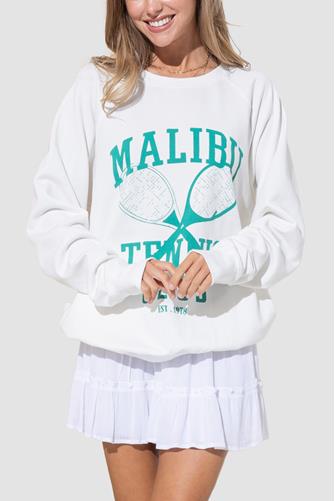 Malibu Tennis Club Sweatshirt White