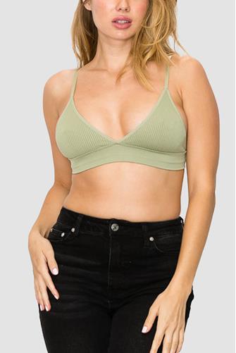 Banded Layering Bralette Green