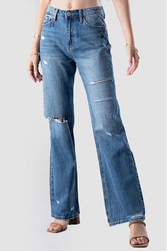 Wide Leg Mom Jeans Denim