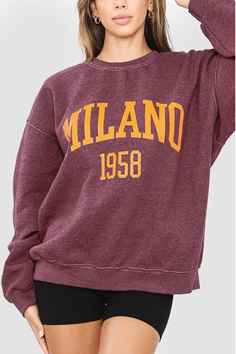 Milano 1958 Sweatshirt Burgandy