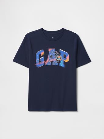 GAP - Kids Graphic Gap Logo T-Shirt NAVY UNIFORM