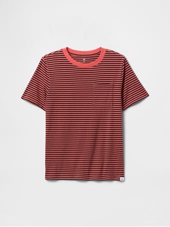 GAP - Kids Pocket T-Shirt RED STRIPES