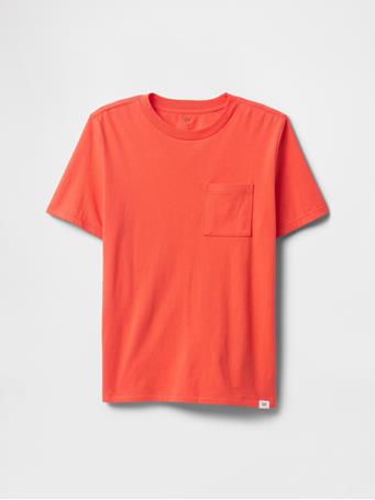 GAP - Kids Pocket T-Shirt BLOOD ORANGE 622