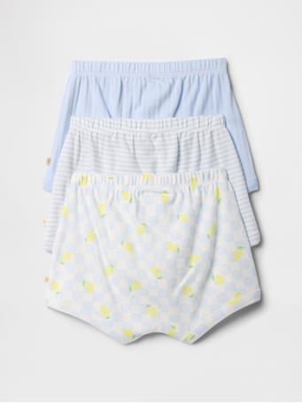 GAP - Baby Pull-On Shorts (3-Pack) SERENE BLUE