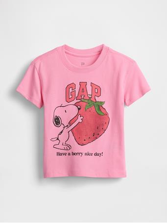 GAP - Baby & Toddler Peanuts Graphic T-Shirt MAY PINK