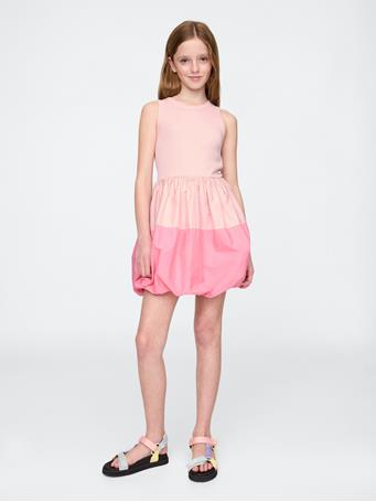 GAP - Kids Mixed Media Bubble Dress MISTY ROSE