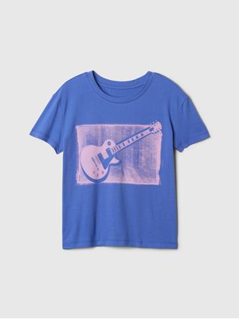 GAP - Kids Relaxed Graphic T-Shirt DAZZLING BLUE V2