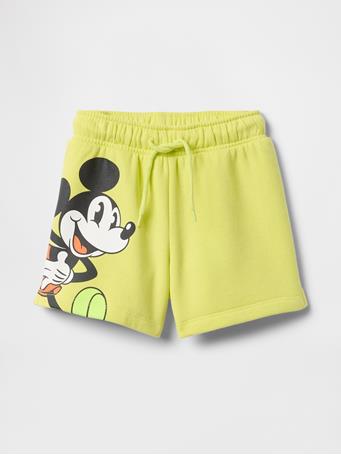 GAP - Disney Baby & Toddler VintageSoft Sweat Shorts LIMON