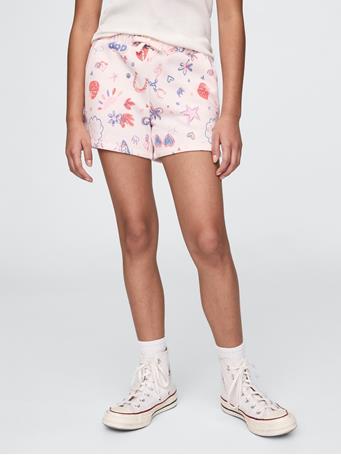 GAP - Kids Gap Logo Pull-On Shorts DOODLE PRINT