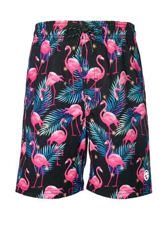 OCEAN CURRENT - Boys Flamingo Swim Trunks MULTI