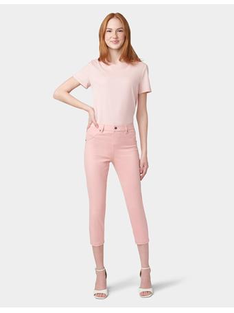 HUE - Hi-Rise Ultra Soft Denim Capri Legging BRIDAL ROSE