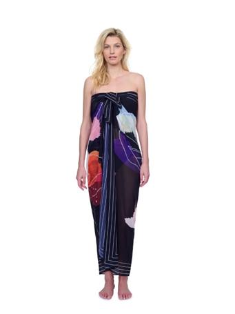 GOTTEX - Enchanted Sun Full Length Pareo BLK MULTI