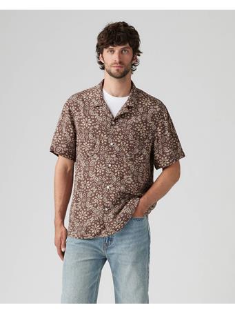 LEVI'S - Classic Camp Shirt BANDANA BROWN