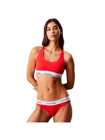 CALVIN KLEIN - Icon Cotton Modal Unlined Bralette VO3 MOLTEN