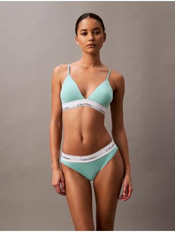 CALVIN KLEIN  - Triangle Bra - Icon Cotton Modal VOG BEAU BLUE