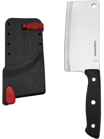 FARBERWARE - Edgekeeper Self-Sharpening Triple Riveted Cleaver Knife BLACK