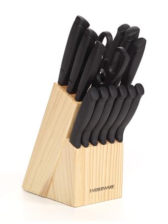 FARBERWARE - Knife Armor 22-Piece Knife Block Set BLACK