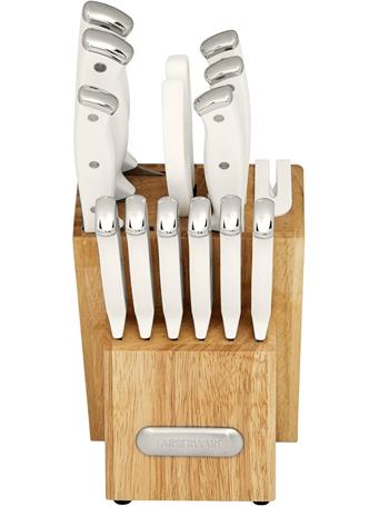 FARBERWARE - Edgekeeper Triple Riveted Knife Block Set WHITE