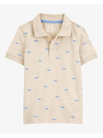 CARTER'S - Toddler Shark Polo Shirt - Khaki KHAKI