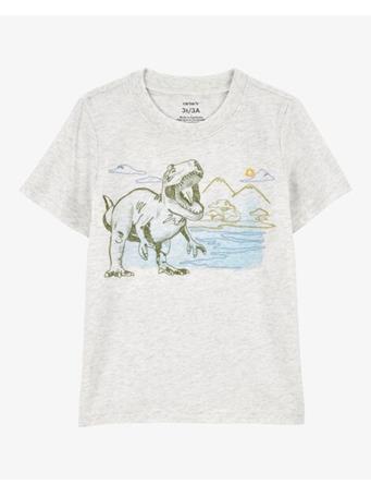 CARTER'S - Toddler Dinosaur Knit Short-Sleeve Tee GREY