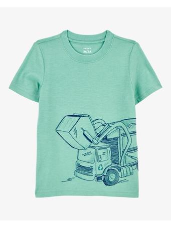CARTER'S - Toddler Construction Cotton Blend Short-Sleeve Tee GREEN