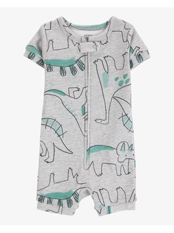CARTERS - Toddler Dinosaur Print Snug Fit Cotton 1-Piece Pajamas - Heather GREY