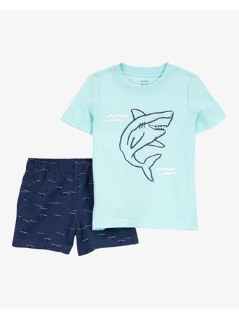 CARTER'S - Toddler 2-Piece Shark Outfit Set NAVY