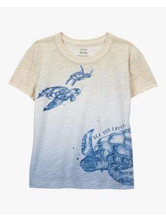 CARTER'S - Toddler Turtle Knit Short-Sleeve Tee IVORY